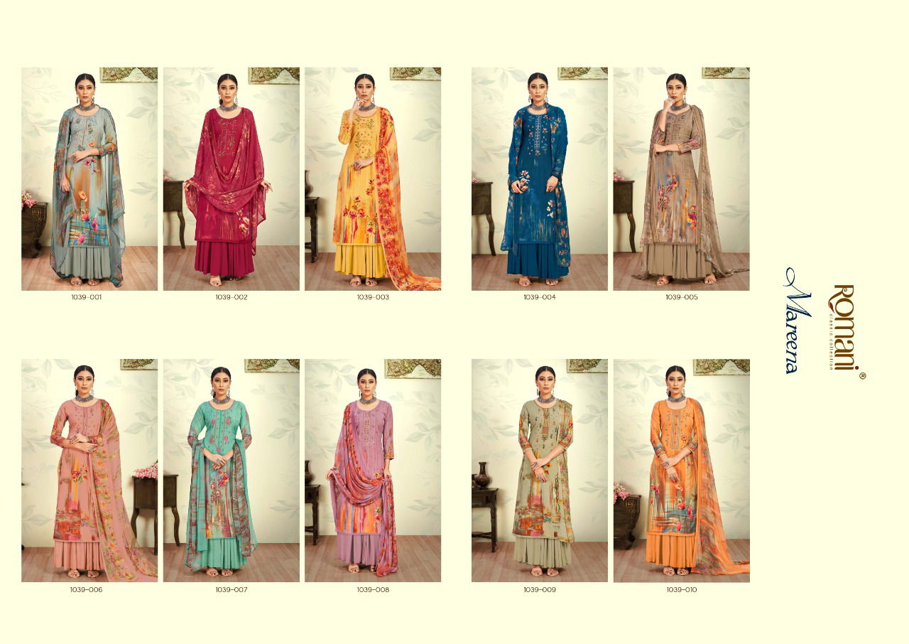 Romani Mareena New Designer Cotton Printed Ethnic Wear Designer Dress Material Collection